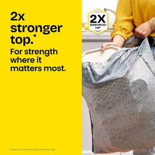 Glad ForceFlex MaxStrength XL Kitchen Trash Bags, 20 Gal, Fresh Clean, 80 Ct (Package May Vary)