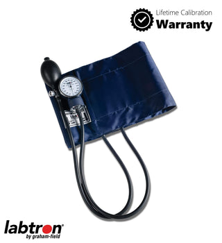 Graham-Field Manual Blood Pressure Monitor – Adult XL Size, Blue BP Cuff with Aneroid Gauge and Carry Case