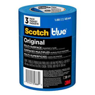 ScotchBlue Painter's Tape, Multi-Use, 1.88-Inch by 60-Yard, 3-Roll