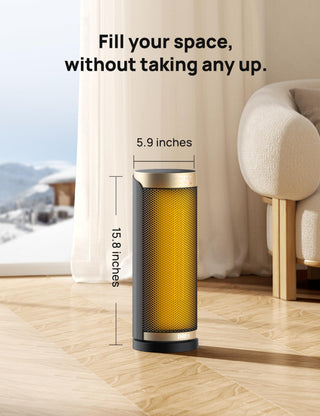 Dreo Space Heater, 1500W Electric Heaters for Indoor Use with Thermostat, 70° Oscillation, 8 Safety Protections, 5 Modes, Remote, 12H Timer, Quiet Portable Heater for Office, Bedroom, Large Room