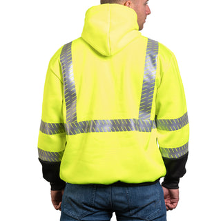 8550E - THE NO ZIPPER ECONO HOODIE WITH SEGMENTED REFLECTIVE TAPE