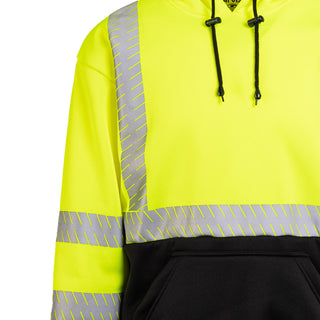8550E - THE NO ZIPPER ECONO HOODIE WITH SEGMENTED REFLECTIVE TAPE