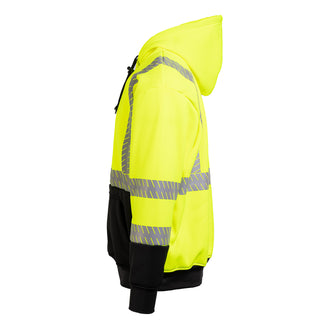 8550E - THE NO ZIPPER ECONO HOODIE WITH SEGMENTED REFLECTIVE TAPE