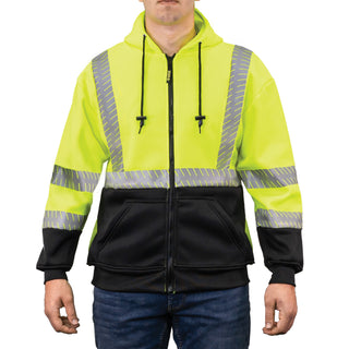 865E - THE ECONO HOODIE WITH SEGMENTED REFLECTIVE TAPE