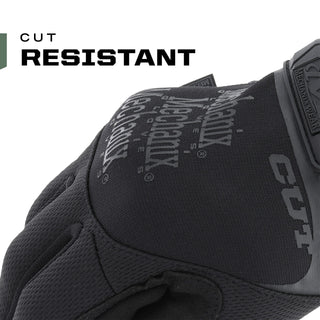 Mechanix Wear: Tactical Specialty Pursuit D5 Cut Resistant Covert Work Gloves (Small, All Black)