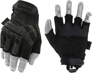 Mechanix Wear M-Pact Fingerless Tactical Impact Resistant Gloves - Impact Protection & Vibration Absorption - Heavy Duty - Machine Washable - X-Large - Covert Black