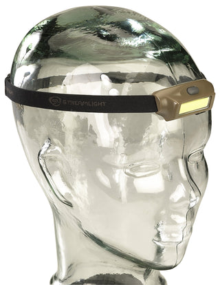Streamlight 61706 Bandit 180-Lumen USB Rechargeable Red LED Headlamp with Elastic Head Strap, Clip, and USB Cable, Coyote
