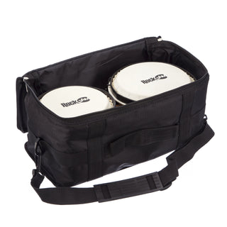 RockJam 7" and 8" Bongo Drum Set with Padded Bag and Tuning Key