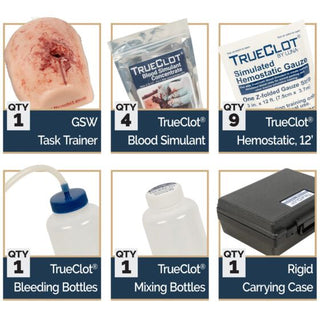 TRUECLOT HEMORRHAGE TRAINING KIT - LARGE CALIBER GSW WITH BONE INSERT