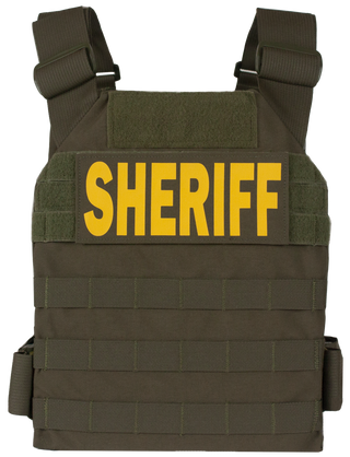 [LEO-H2] LEO H2 Plate - 5x8" Special Threat Plate, Handgun Threats, Full Cut, Single-Curve