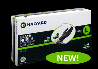 HAYLARD Black Nitrile Exam Gloves
