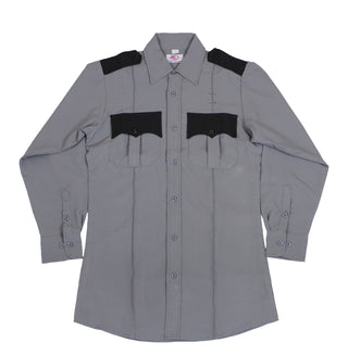 100% POLYESTER TWO TONE LONG SLEEVE UNIFORM SHIRT