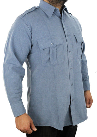 LONG-SLEEVE 65% POLYESTER & 35% RAYON UNIFORM SHIRTS
