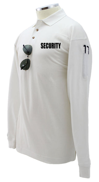 SECURITY PRESHRUNK POLYCOTTON TACTICAL LONG SLEEVE POLO SHIRT
