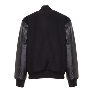 5000-100 - AMERICA'S FINEST WOOL & LEATHER VARSITY JACKET - 100 - BLACK/BLACK