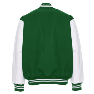 5000-251 - AMERICA'S FINEST WOOL & LEATHER VARSITY JACKET - 251 - KELLY GREEN/WHITE