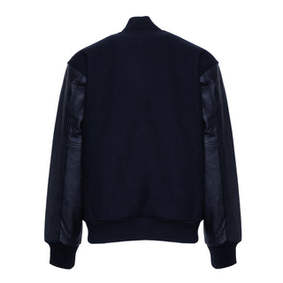5000-400- AMERICA'S FINEST WOOL & LEATHER VARSITY JACKET - 400 - DARK NAVY/DARK NAVY