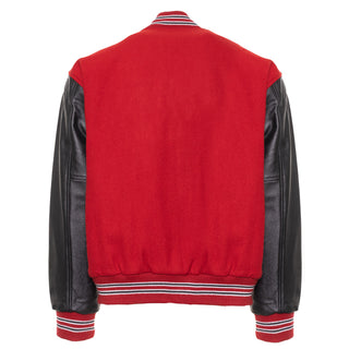 5000-602 - AMERICA'S FINEST WOOL & LEATHER VARSITY JACKET - 602 - RED/BLACK/WHITE