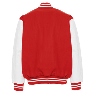 5200-606 - AMERICA'S FINEST WOOL & VINYL VARSITY JACKET - 606 - RED/WHITE