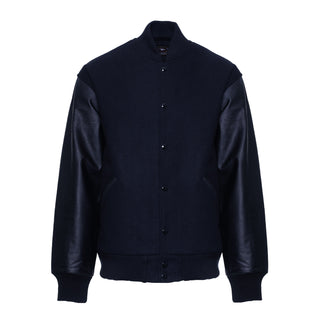 5000-400- AMERICA'S FINEST WOOL & LEATHER VARSITY JACKET - 400 - DARK NAVY/DARK NAVY