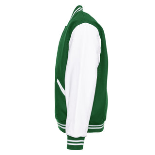 5000-251 - AMERICA'S FINEST WOOL & LEATHER VARSITY JACKET - 251 - KELLY GREEN/WHITE