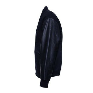 5000-400- AMERICA'S FINEST WOOL & LEATHER VARSITY JACKET - 400 - DARK NAVY/DARK NAVY