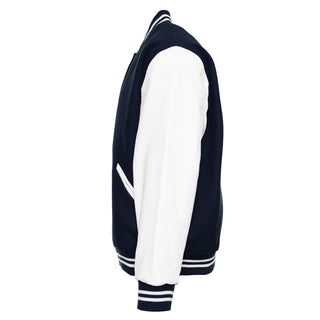 5000-414 - AMERICA'S FINEST WOOL & LEATHER VARSITY JACKET - 414 - DARK NAVY/WHITE