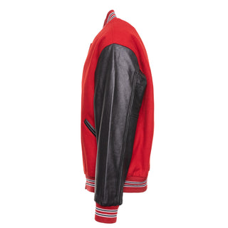 5000-602 - AMERICA'S FINEST WOOL & LEATHER VARSITY JACKET - 602 - RED/BLACK/WHITE