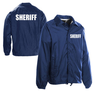 NAVY BLUE WINDBREAKER WITH SHERIFF I.D