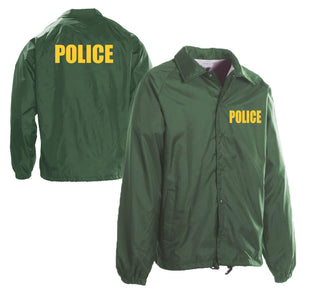 GREEN WINDBREAKER WITH I.D.