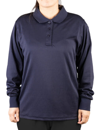 Womens Tactical Performance Long Sleeve Polo Shirt